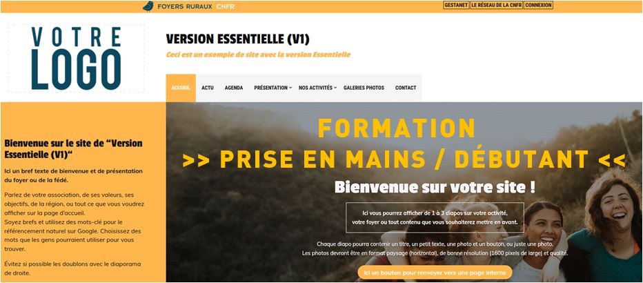 Formation Savoir administrer son site web - Débutant